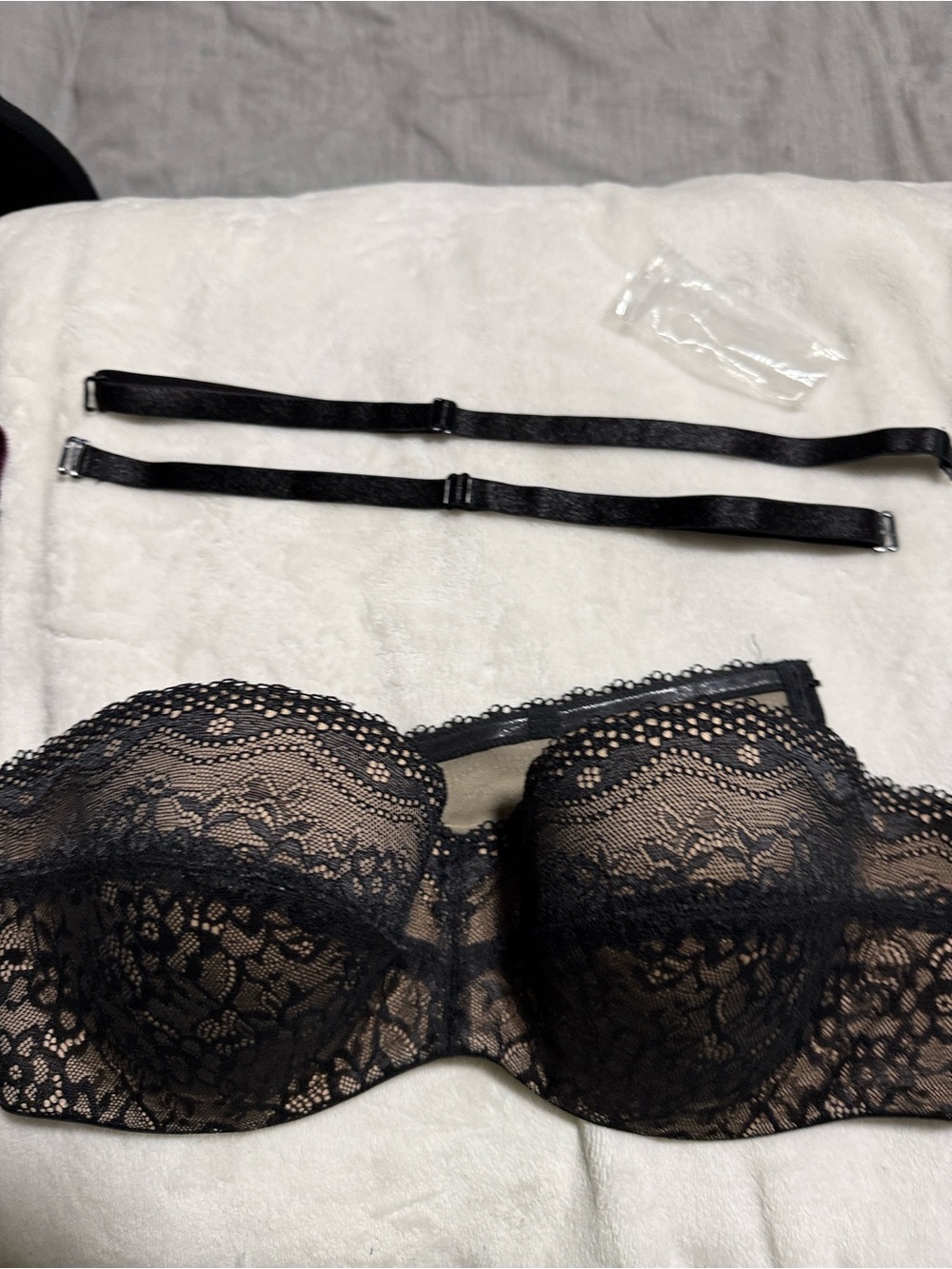 Bra by b.tempt’d. black and nude Size 36D. Like new, used just one time - Picture 1 of 6